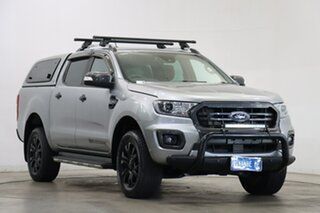 2021 Ford Ranger PX MkIII 2021.75MY Wildtrak Silver 10 Speed Sports Automatic Double Cab Pick Up.