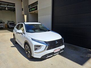 2021 Mitsubishi Eclipse Cross YB MY22 XLS (2WD) White Pearl Continuous Variable Wagon.