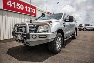 2013 Ford Ranger PX XLT Double Cab Silver 6 Speed Sports Automatic Utility.