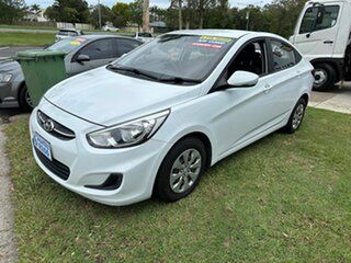 2016 Hyundai Accent RB3 MY16 Active White 6 Speed Constant Variable Hatchback.