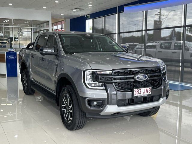 Used Ford Ranger PY 2024.00MY Sport Beaudesert, 2023 Ford Ranger PY 2024.00MY Sport Aluminium 10 Speed Sports Automatic Double Cab Pick Up