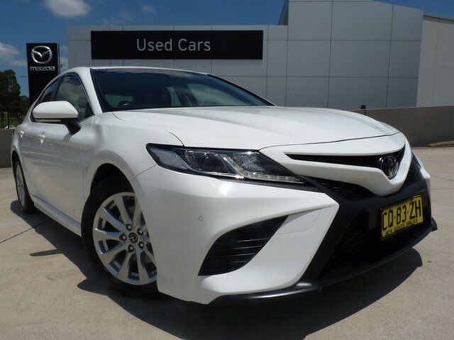 Pre-Owned Toyota Camry ASV70R Ascent Sport Blacktown, 2018 Toyota Camry ASV70R Ascent Sport Glacier White 6 Speed Automatic Sedan
