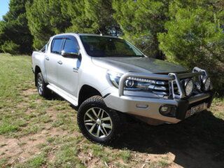 2018 Toyota Hilux GUN126R SR5 Double Cab Silver Sky 6 Speed Sports Automatic Utility