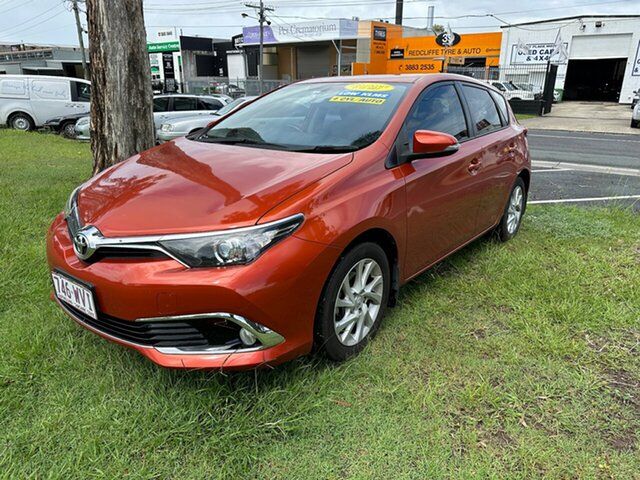 Used Toyota Corolla ZRE182R Ascent S-CVT Clontarf, 2016 Toyota Corolla ZRE182R Ascent S-CVT Orange 7 Speed Constant Variable Hatchback