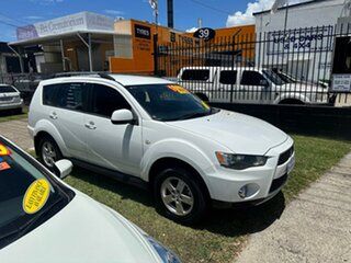 2012 Mitsubishi Outlander ZH MY12 Platinum White 6 Speed Constant Variable Wagon
