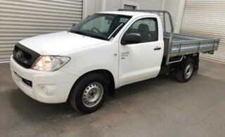 2011 Toyota Hilux GGN15R MY11 Upgrade SR White 5 Speed Automatic Cab Chassis