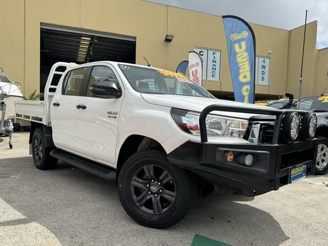 Used Toyota Hilux GUN126R MY19 SR (4x4) Capalaba, 2018 Toyota Hilux GUN126R MY19 SR (4x4) White 6 Speed Automatic Double Cab Chassis