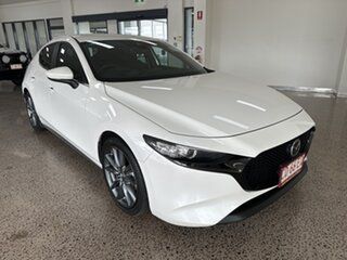 2019 Mazda 3 BP2H7A G20 SKYACTIV-Drive Evolve White 6 Speed Sports Automatic Hatchback