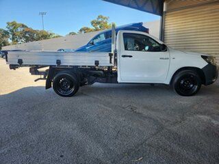 2018 Toyota Hilux TGN121R Workmate 4x2 White 6 Speed Sports Automatic Cab Chassis.