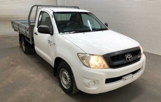 2011 Toyota Hilux GGN15R MY11 Upgrade SR White 5 Speed Automatic Cab Chassis.