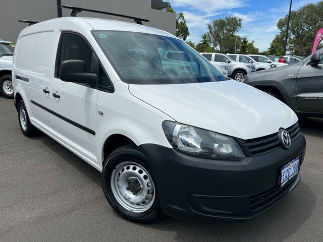 Used Volkswagen Caddy 2KN MY14 TDI250 BlueMOTION Maxi DSG East Bunbury, 2014 Volkswagen Caddy 2KN MY14 TDI250 BlueMOTION Maxi DSG White 7 Speed Sports Automatic Dual Clutch