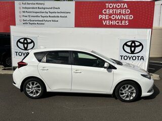 2017 Toyota Corolla ZRE182R Ascent Sport S-CVT Glacier White 7 Speed Constant Variable Hatchback.