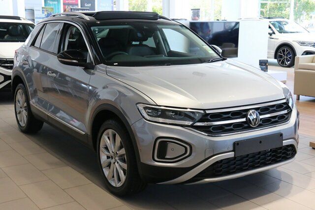 New Volkswagen T-ROC D11 MY24 110TSI Style Port Melbourne, 2023 Volkswagen T-ROC D11 MY24 110TSI Style Pyrite Silver 8 Speed Sports Automatic Wagon