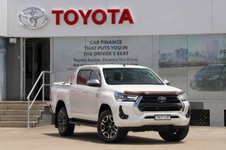 2021 Toyota Hilux GUN126R SR5 Double Cab Crystal Pearl 6 Speed Sports Automatic Utility.