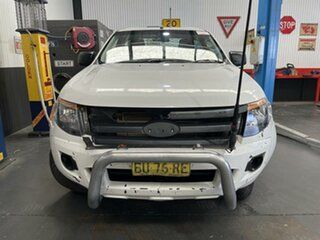 2013 Ford Ranger PX XL 3.2 (4x4) White 6 Speed Manual Cab Chassis