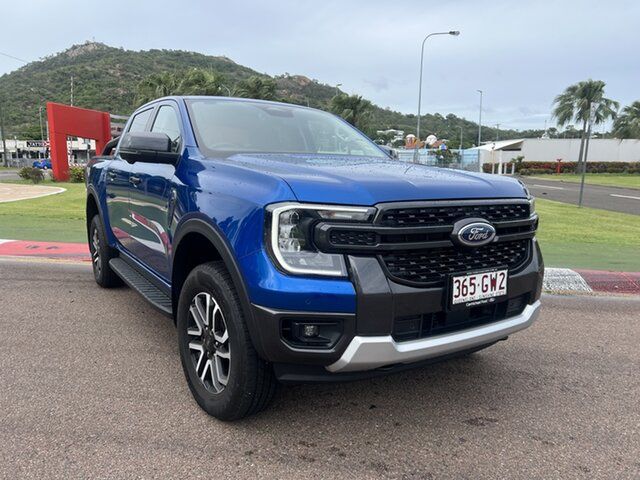 Used Ford Ranger PY 2023.50MY Sport Townsville, 2023 Ford Ranger PY 2023.50MY Sport Blue Lightning 10 Speed Sports Automatic Double Cab Pick Up