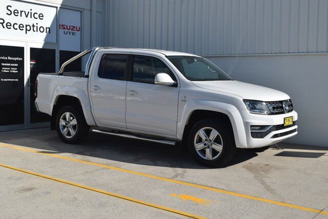Used Volkswagen Amarok 2H MY18 TDI550 4MOTION Perm Highline Rutherford, 2018 Volkswagen Amarok 2H MY18 TDI550 4MOTION Perm Highline White 8 Speed Automatic Utility