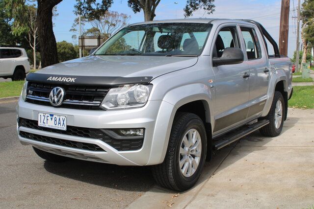 Used Volkswagen Amarok 2H MY20 TDI550 4MOTION Perm Core West Footscray, 2020 Volkswagen Amarok 2H MY20 TDI550 4MOTION Perm Core Silver 8 Speed Automatic Utility