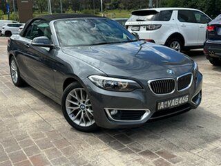 2015 BMW 2 Series F23 220i Luxury Line Green 8 Speed Sports Automatic Convertible.