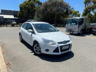 2013 Ford Focus LW MkII Trend PwrShift White 6 Speed Sports Automatic Dual Clutch Hatchback.