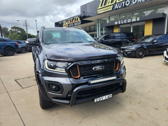Used Ford Ranger Wildtrak Goulburn, 2021 Ford Ranger Wildtrak Meteor Grey Sports Automatic Double Cab Pick Up