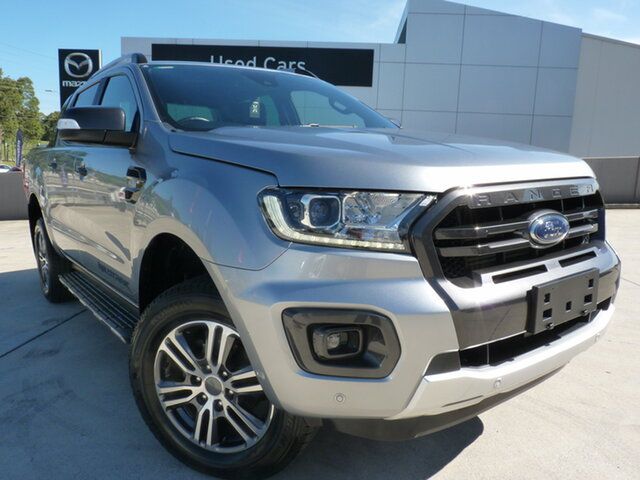 Pre-Owned Ford Ranger PX MkIII MY21.75 Wildtrak 3.2 (4x4) Blacktown, 2021 Ford Ranger PX MkIII MY21.75 Wildtrak 3.2 (4x4) Silver, Chrome 6 Speed Automatic