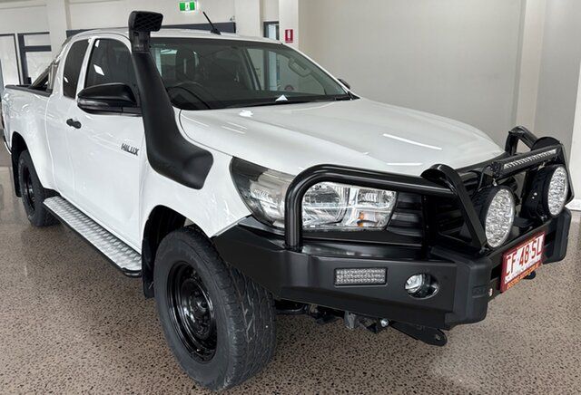 Used Toyota Hilux GUN125R Workmate Extra Cab Winnellie, 2018 Toyota Hilux GUN125R Workmate Extra Cab White 6 Speed Sports Automatic Cab Chassis