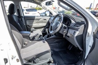 2015 Mitsubishi Triton MQ MY16 GLX Double Cab White 6 Speed Manual Utility