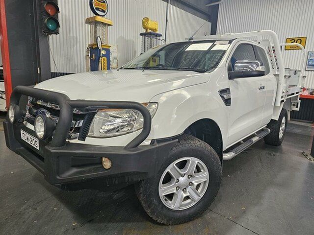 Used Ford Ranger PX XL 3.2 (4x4) McGraths Hill, 2014 Ford Ranger PX XL 3.2 (4x4) White 6 Speed Automatic Cab Chassis