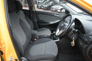 2013 Hyundai Accent RB3 SR Yellow 6 Speed Manual Hatchback