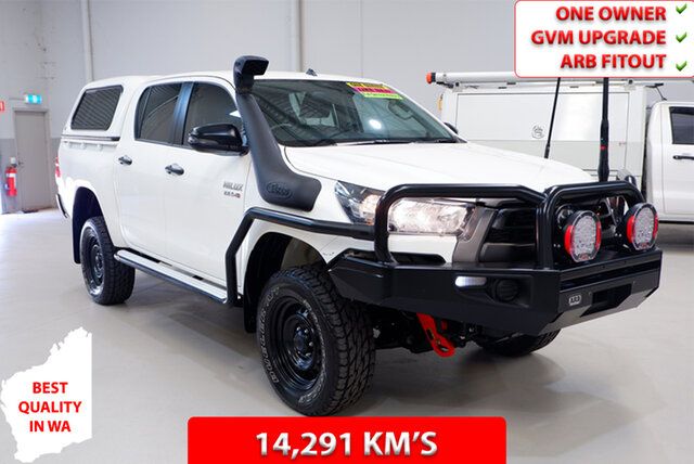 Used Toyota Hilux GUN126R SR Double Cab Kenwick, 2021 Toyota Hilux GUN126R SR Double Cab White 6 Speed Sports Automatic Utility