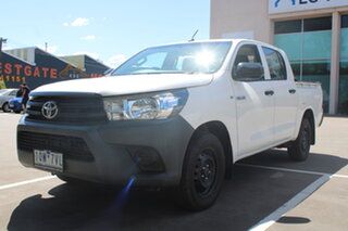 2015 Toyota Hilux TGN16R MY14 Workmate Double Cab 4x2 White 4 Speed Automatic Utility