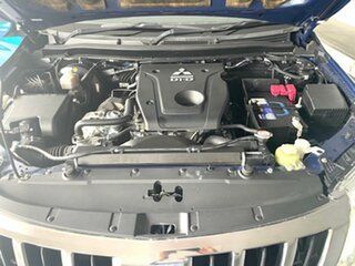 2017 Mitsubishi Triton MQ MY17 GLS Double Cab Blue 5 Speed Sports Automatic Utility