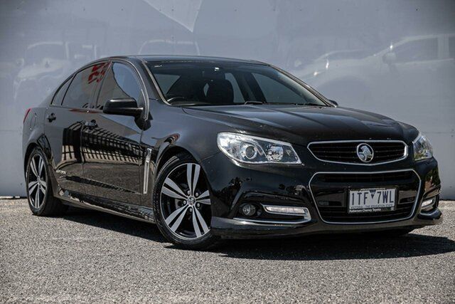 Pre-Owned Holden Commodore VF MY15 SV6 Storm Keysborough, 2015 Holden Commodore VF MY15 SV6 Storm Black 6 Speed Manual Sedan