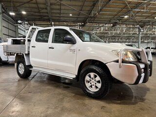 2011 Toyota Hilux KUN26R MY10 SR White 5 Speed Manual Cab Chassis.