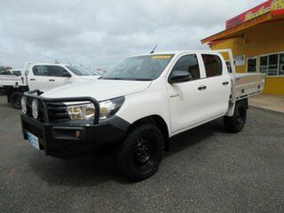2019 Toyota Hilux GUN125R Workmate White 6 Speed Sports Automatic Dual Cab