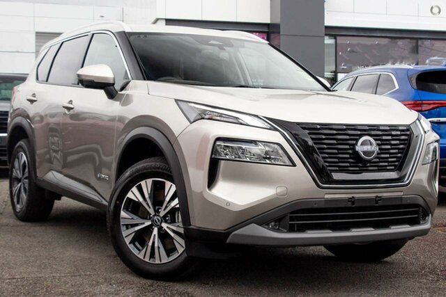 New Nissan X-Trail T33 MY23 ST-L e-4ORCE e-POWER Osborne Park, 2023 Nissan X-Trail T33 MY23 ST-L e-4ORCE e-POWER Champagne Silver 1 Speed Automatic Wagon Hybrid