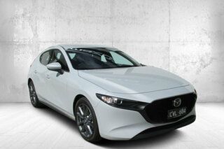 2023 Mazda 3 BP2HLA G25 SKYACTIV-Drive GT White 6 Speed Sports Automatic Hatchback.