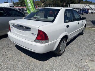 2002 Ford Laser KQ LXI White 4 Speed Automatic Sedan.
