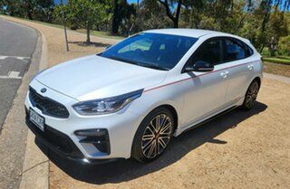 2020 Kia Cerato BD MY21 GT DCT Clear White 7 Speed Sports Automatic Dual Clutch Hatchback.