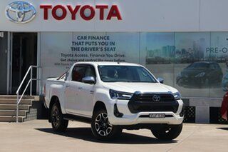 2020 Toyota Hilux GUN126R SR5 Double Cab Crystal Pearl 6 Speed Sports Automatic Utility.