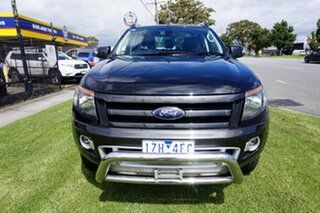 2014 Ford Ranger PX Wildtrak Double Cab Black Mica 6 Speed Sports Automatic Utility