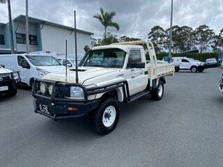 2020 Toyota Landcruiser VDJ79R Workmate White 5 speed Manual Cab Chassis.