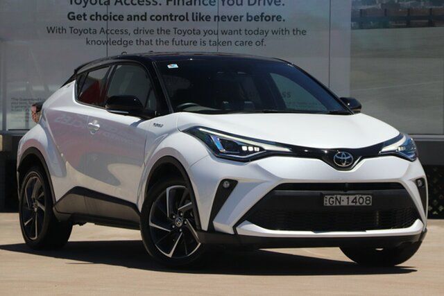 Pre-Owned Toyota C-HR NGX50R Koba S-CVT AWD Guildford, 2022 Toyota C-HR NGX50R Koba S-CVT AWD Frosted White - Black Roof 7 Speed Constant Variable Wagon