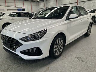 2020 Hyundai i30 PD.V4 MY21 Active White 6 Speed Automatic Hatchback.