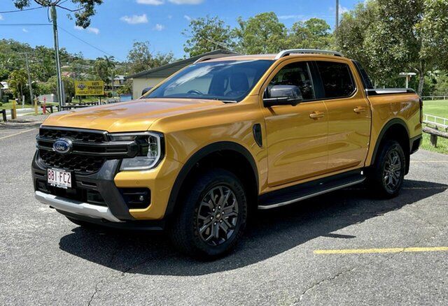 Used Ford Ranger Wildtrak Springwood, 2022 Ford Ranger PU MY22.00 Wildtrak Yellow 10 Speed Automatic Double Cab