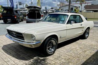 1967 Ford Mustang White 3 Speed Automatic Coupe.