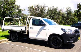 2016 Toyota Hilux TGN121R Workmate 4x2 White 6 Speed Sports Automatic Cab Chassis