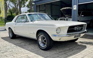 1967 Ford Mustang White 3 Speed Automatic Coupe.