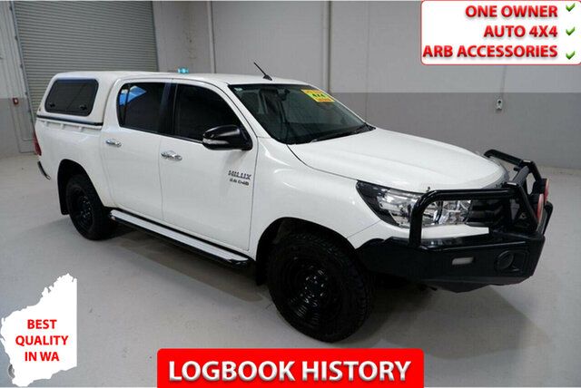 Used Toyota Hilux GUN126R SR Double Cab Kenwick, 2017 Toyota Hilux GUN126R SR Double Cab White 6 Speed Sports Automatic Utility